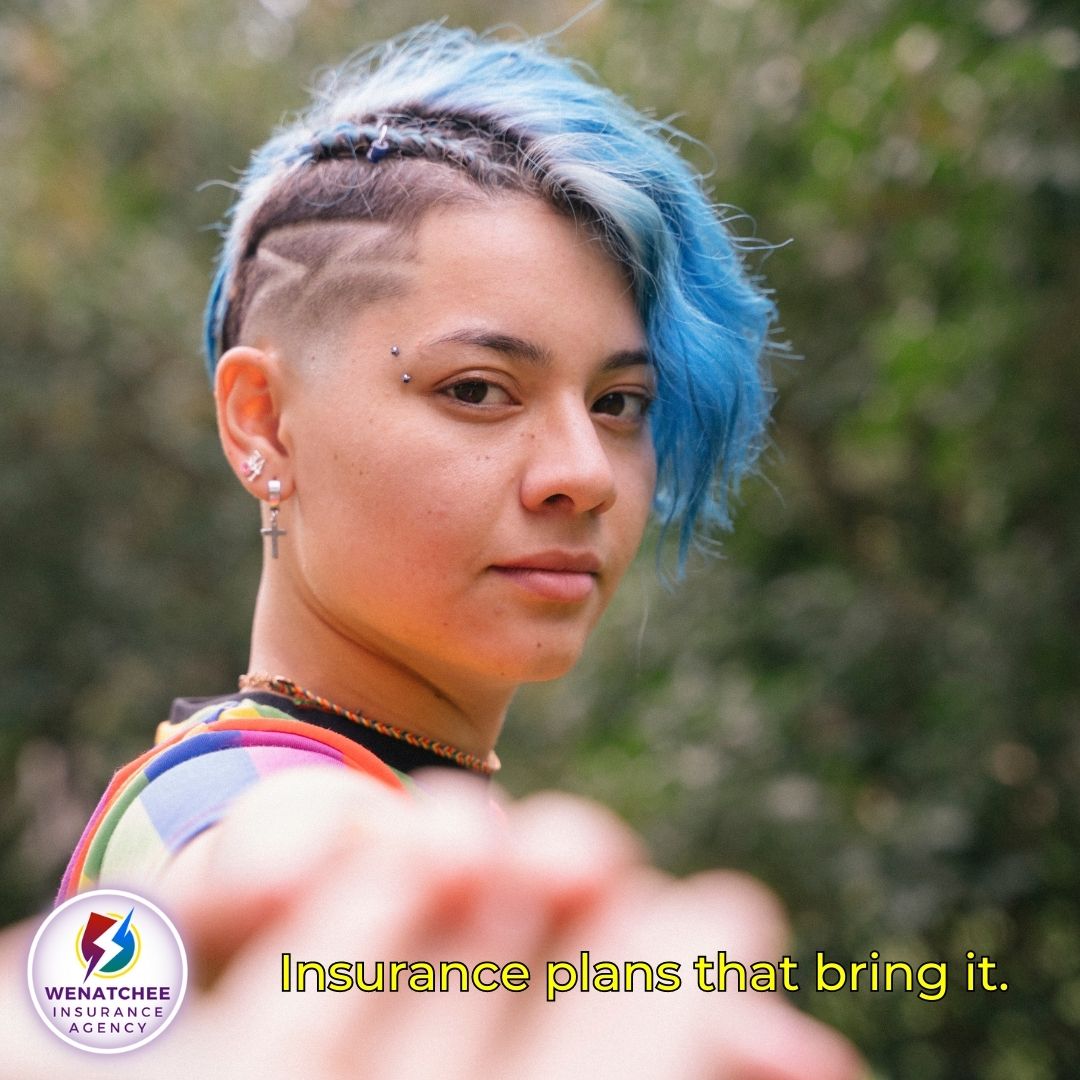 Young woman purchasing insurance